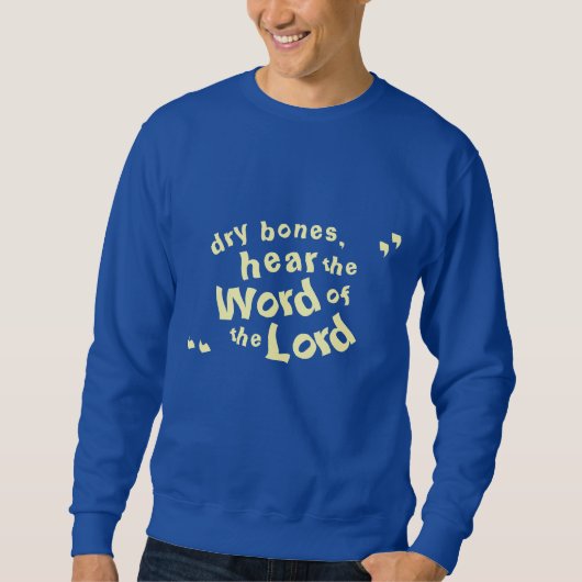 Dry Bones Graphic Royal Blue Sweatshirt (Vorderseite)
