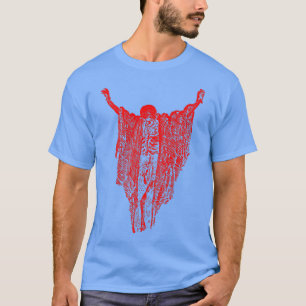Dry Bones Shirt - Pastel Goth Red Creepy Skelett