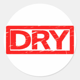 Dry Briefmarke Runder Aufkleber