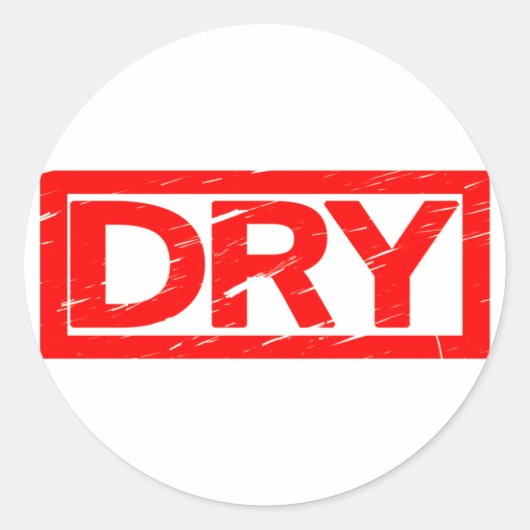 Dry Briefmarke Runder Aufkleber (Vorderseite)