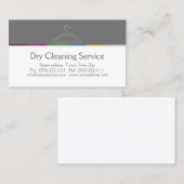 Dry Cleaner Service Business Card Visitenkarte (Vorne/Hinten)