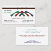 Dry Cleaner Wäschekarte Visitenkarte (Vorne/Hinten)