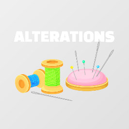 Dry Cleaners Schneider Seamstressveränderungen Fensteraufkleber