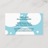 Dry cleaning laundry service laundromat visitenkarte (Rückseite)