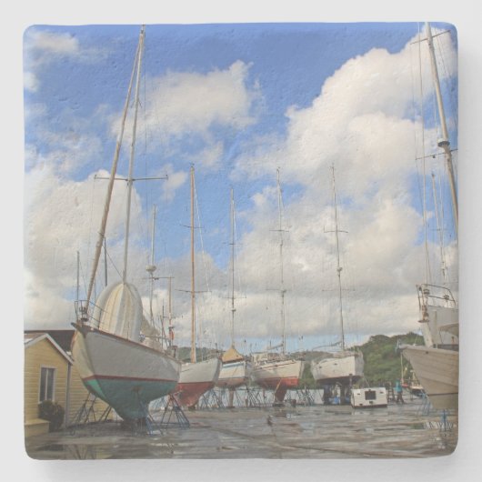 Dry Dock Shipyard Antigua Square Untersetzer (Vorderseite)