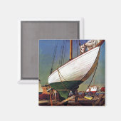 Dry Dock von John Atherton Magnet (Vorderseite/Rückseite)