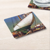 Dry Dock von John Atherton Rechteckiger Pappuntersetzer (angewinkelt)