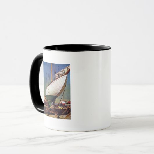 Dry Dock von John Atherton Tasse (Vorderseite Links)