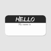 Dry Erase Hello Customizable Reusable Modern Namensschild (Vorderseite)