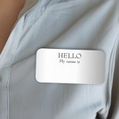 Dry Erase Wiederverwendbar Hallo Silver Namensschild