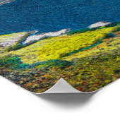 Dry Falls and Falls Lake, Grand Coulee Dam Poster (Ecke)