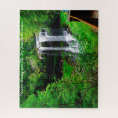 Dry Falls North Carolina.Christmas Grüße Puzzle (Vertikal)