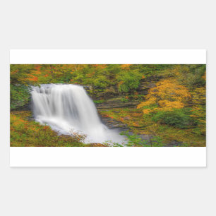 Dry Falls North Carolina Rechteckiger Aufkleber