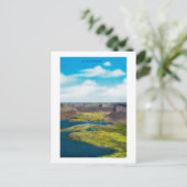 Dry Falls Staat Park, Grand Coulee Dam Postkarte (Stehend Vorderseite)