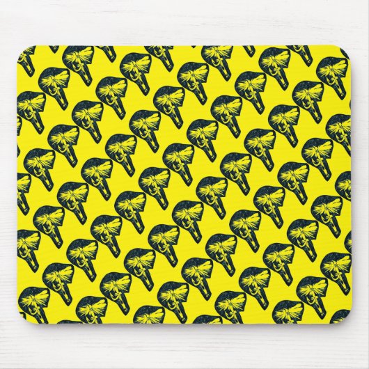"Dry Fly Yellow Tiled" Trout Fly Mousepad (Vorne)