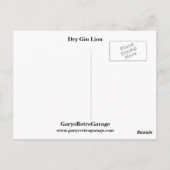 Dry Gin Lion Postkarte (Rückseite)