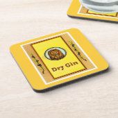 Dry Gin Lion Untersetzer (Linke Seite)