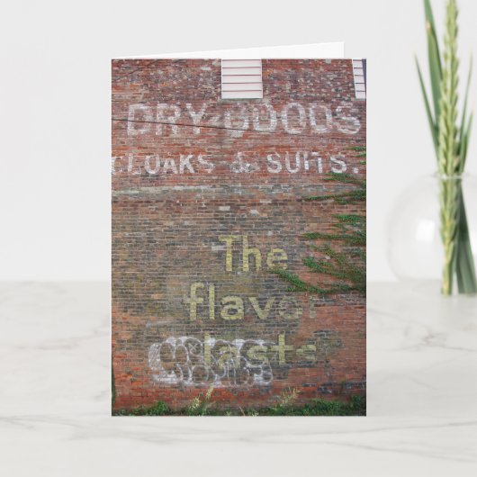 Dry Goods Flavor Bursts Ghost Signs and Graffiti Karte (Vorderseite)