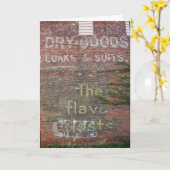 Dry Goods Flavor Bursts Ghost Signs and Graffiti Karte (Gelbe Blume)