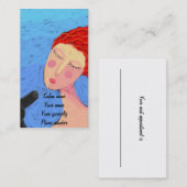 Dry-Hair-Stylist-Visitenkarte Terminkarte (Vorne/Hinten)