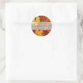 Dry Herbst Leaf Hochzeit im Herbst Danke Sticker (Tasche)