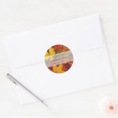 Dry Herbst Leaf Hochzeit im Herbst Danke Sticker (Umschlag)