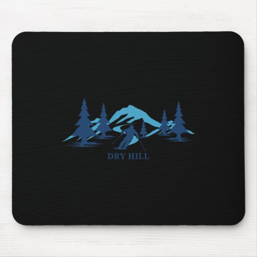 Dry Hill New York Ski Resort Skifahrer Mousepad (Vorne)
