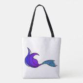 Dry ist kein möglicher blauer/lila Mermaid-Schwanz Tasche (Rückseite)
