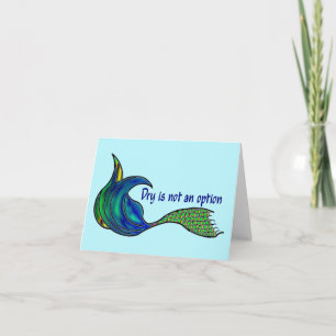 Dry ist keine Option für lebendige Grüntöne auf ei Dankeskarte