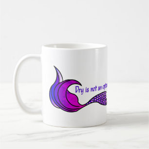 Dry ist keine Option Gefärbte Krawatte rosa/lila Kaffeetasse