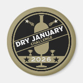 Dry January Challenge Ermutigung Magnet (Vorne)