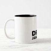 Dry january, één maand geen alcohol te drinken zweifarbige tasse (Links)