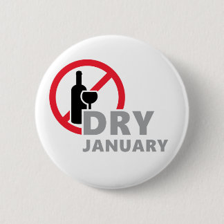 Dry January, één maand geen alkohol te drinken Button