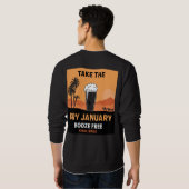 Dry January Sobriety Challenge Support Geschenke Sweatshirt (Schwarz voll)