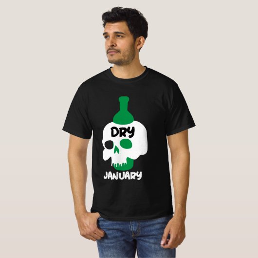 Dry January Sobriety Challenge Support Geschenke T T-Shirt (Vorne ganz)