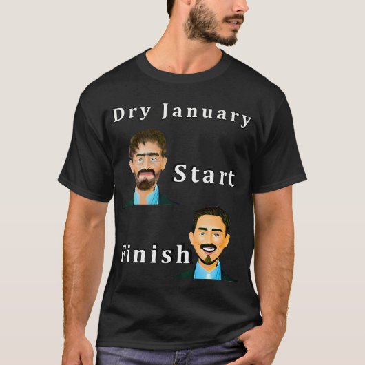 Dry January T-Shirt (Vorderseite)