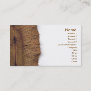 Dry Leaf Business Card Visitenkarte