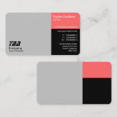 Dry - Lt Grau, Tropical Pink und Black Visitenkarte (Vorne/Hinten)