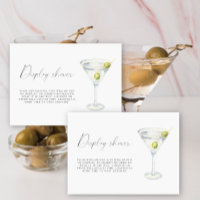 Dry Martini Brautparty Display Dusche