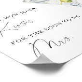 Dry Martini Brautparty Wie viele Küsse Poster (Ecke)