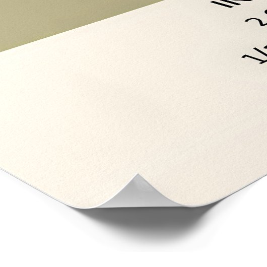 Dry Martini Coctail Poster (Ecke)