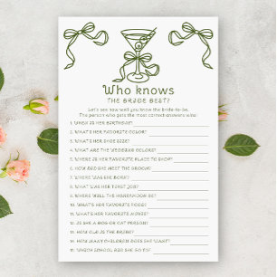 Dry Martini Wer die Braut am besten kennt