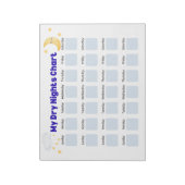 Dry Nights Sticker Chart: Bedwetting Tracker, Pott Notizblock (Rotiert)