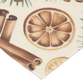 Dry Oranges Cinnamon Sticks Fir Branches Großer Tischläufer (Ecke)
