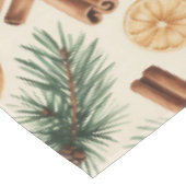 Dry Oranges Cinnamon Sticks Fir Branches Tischdecke (Schrägansicht)