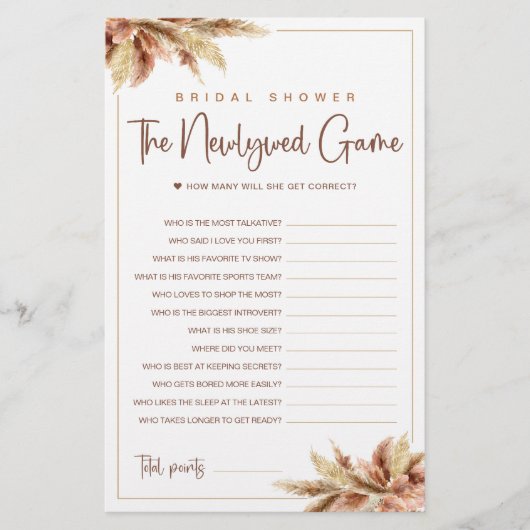 Dry Pampas Grass | The Newlyn Game Card (Vorderseite)