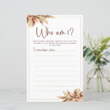 Dry Pampas Grass | Wer bin ich Game Card?