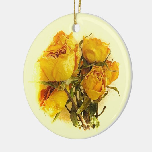 Dry Rose Keramikornament (Links)