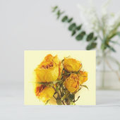 Dry Rose Postkarte (Stehend Vorderseite)