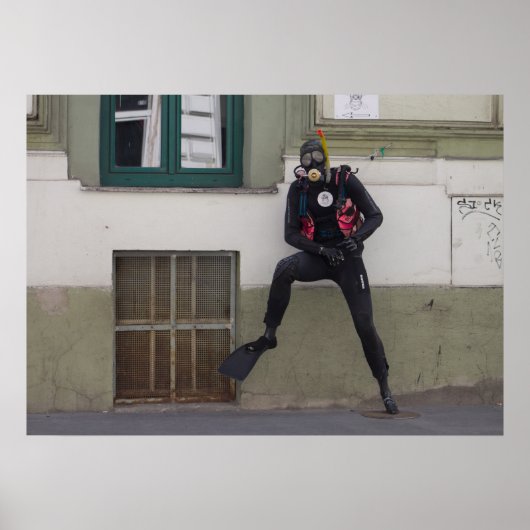 Dry Scuba Diver Poster (Vorne)